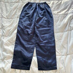 Vintage Y2K Katelyn Court Elastic Waist Lounge Pants Blue Womens Medium M
